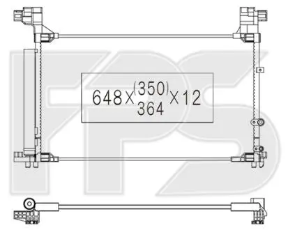 Конденсатор кондиционера FPS FP 81 K288