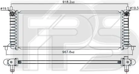 Радіатор охолодження FPS FP 85 A345