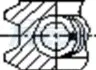 Кільця поршневі VW STD o̸79,5 1 cyl. FRECCIA FR10507800 (фото 3)