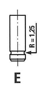 Клапан выпускной PEUGEOT 3443/RCR EX FRECCIA R3443RCR (фото 1)