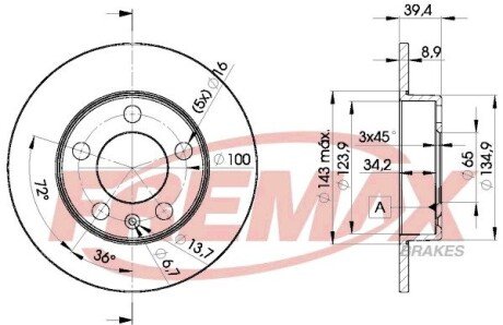 Диск тормозной FREMAX BD-5601