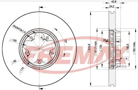 Диск тормозной FREMAX BD-5612