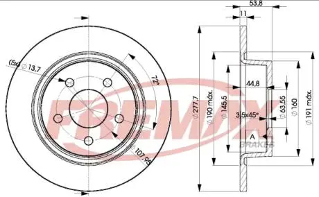 Диск тормозной FREMAX BD-7989