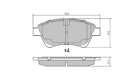 Колодки тормозные FREMAX FBP-1281