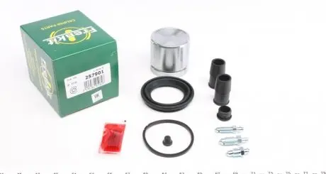 Ремкомплект супорта (переднього) Peugeot 605/Volvo 850/S70/V70/C70 89- (d=57mm) (+поршень) (Ate) FRENKIT 257901
