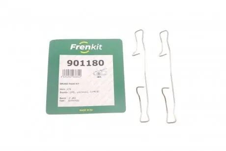 Планка супорта (переднього) прижимна (к-кт) Citroen Berlingo/Peugeot Partner 1.6 HDi 01- (Ate) FRENKIT 901180
