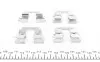 Планка суппорта (заднего) прижимная (к-кт) Mazda 6 2.0-2.5/2.2D/Citroen C4 1.6-1.8HDI 12- (Akebono) FRENKIT 901896 (фото 2)