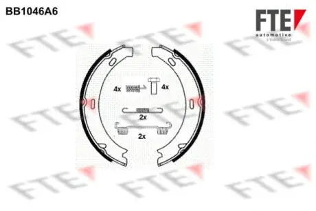 Тормозные колодки ручного тормоза FTE BB1046A6