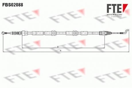 Трос ручного тормоза FTE FBS02088