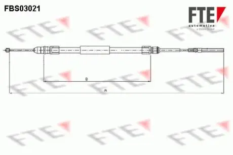 Трос ручного тормоза FTE FBS03021