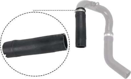 Шланг інтеркулера Лів (Нижн/передн, діаметр 33/34мм, довжина 165мм, чорний) ALFA ROMEO MITO, FIAT GRANDE PUNTO, PUNTO EVO, PUNTO EVO/HATCHBACK 1.3D 10.05-10.18 Gates 090478