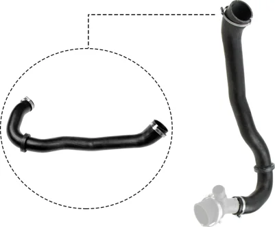 Шланг інтеркулера Лів (Нижн/передн, діаметр 48,5/65,5мм, довжина 820мм, чорний) FORD MONDEO IV, S-MAX 2.0 03.10-01.15 Gates 090649