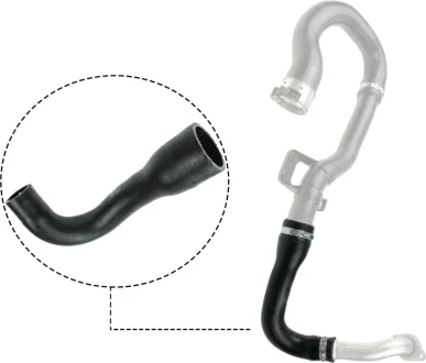 Фото 1 - шланг (патрубок) інтеркулера правий Gates 09-0681 Шланг (патрубок) інтеркулера правий Gates 09-0681 (фото 1)