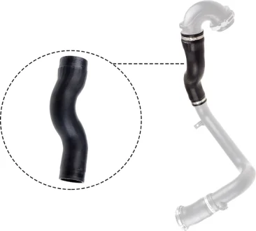 Шланг інтеркулера (діаметр 55/66,5мм, довжина 330мм, чорн) OPEL INSIGNIA A SAAB 9-5 1.6 07.08-03.17 Gates 090697