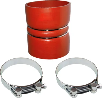 Шланг інтеркулера (100мм/100ммx120мм, помаранчевий, із хомутами) DAF 65, 65 CF, 75, 75 CF, 85, 85 CF, 95, 95 XF, F 1700, F 2100, F 2500, F 2800, F 2900, F 3200, F 3300 BE110C-XF355M 01.74- Gates 091041