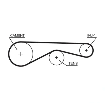 Ремінь ГРМ AUDI A6 C4 LAND ROVER DISCOVERY III, DISCOVERY IV, RANGE ROVER SPORT I VW LT 28-46 II, TRANSPORTER T4 2.4D/2.5D/2.7D 07.90-12.18 Gates 5677XS