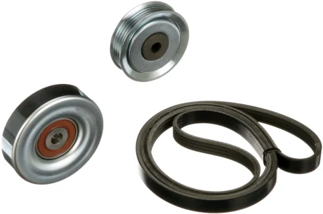 Комплект поликлинових ременів (з роликами) DAIHATSU SIRION SUBARU JUSTY IV 1.3 01.05- Gates K014PK1470 (фото 1)