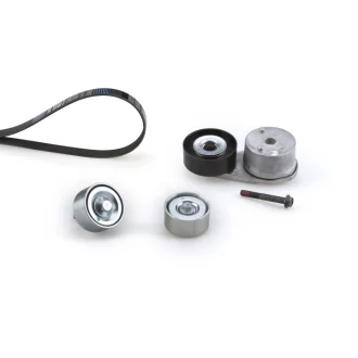 Комплект поліклинового ременя (із натягувачем) IVECO EUROCARGO I-III, EUROCARGO IV, EUROCARGO V, EUROFIRE II, EUROFIRE III, EUROFIRE IV, IRISBUS PROWAY F4AE0481A-F4GFE601A 09.00- Gates K018PK1230HD (фото 1)