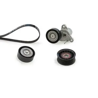 Комплект поликлинових ременів (з роликами) FORD B-MAX, C-MAX II, FIESTA VI, FIESTA VII, FOCUS III, FOCUS III/HATCHBACK, FOCUS III/KOMBI, GRAND C-MAX 1.0/1.1/1.1LPG 02.12- Gates K026PK1503