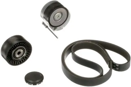 Фото 1 - роликовий модуль натягувача ременя (ролик, ремінь) Gates K036PK1550XS Роликовий модуль натягувача ременя (ролик, ремінь) Gates K036PK1550XS (фото 1)