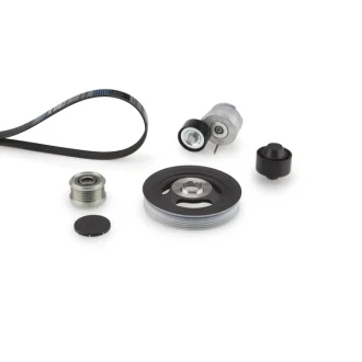 Комплект поликлинових ременів (з роликами) CITROEN C5 II, C5 II/KOMBI, PEUGEOT 407 1.6D 05.04-12.10 Gates K396PK1708