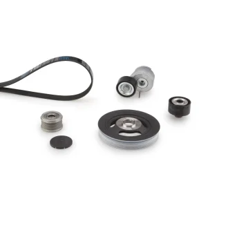 Комплект поликлинових ременів (з роликами) CITROEN BERLINGO, BERLINGO/MINIVAN, XSARA PICASSO 1.6D 05.04-12.11 Gates K406PK1708