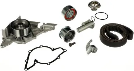 Комплект ГРМ (ремінь + ролик + водяний насос) AUDI A3, A4 B5, A6 C4, A6 C5, A8 D2, VW PASSAT B5, PASSAT B5.5 1.8/2.4/2.8 12.95-05.05 Gates KP2TH15493XS1
