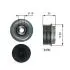 Шків генератора TOYOTA YARIS 1.0/1.4D 08.05-12.12 Gates OAP7203 (фото 1)