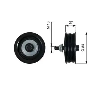 VODICН KLADKA KLНNOVЙHO ШEMENU TOYOTA YARIS 1,0/1,3VVTI 06- Gates T36602