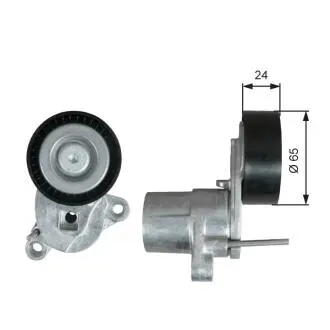 Натяжник ремня KLINOWEGO FORD B-MAX/C-MAX II/FIESTA/FOCUS III 1,0ECOBOOST 12- Gates T39295 (фото 1)