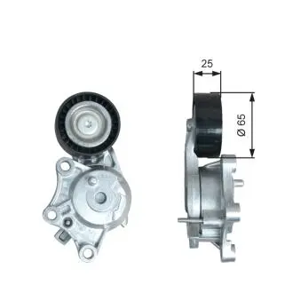 Натягувач поліклинового ременя DS DS 4, CITROEN C4 CACTUS, C4 II, DS4, PEUGEOT 2008 I 1.6D 07.14- Gates T39378