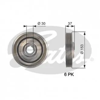 Шкив ремня Gates TVD1090