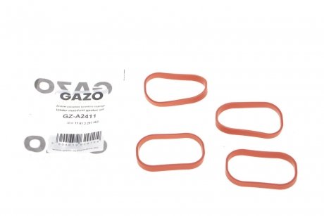 Прокладка впускного колектора BMW X5 (F15/F85) 15- (N20/N26) (к-кт 4шт) GAZO GZ-A2411
