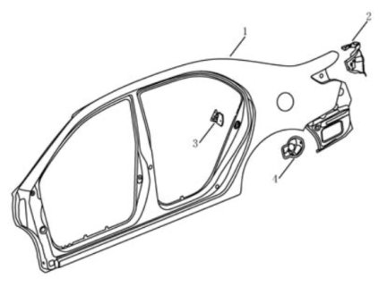 Боковина права в зборі gc7 GEELY 106200388802