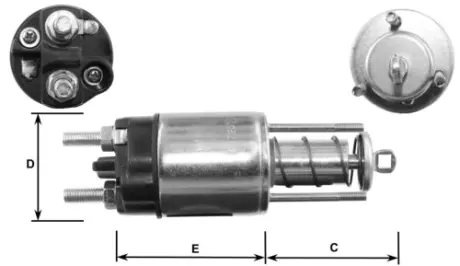 Втягуюче релє стартера GHIBAUDI E4723