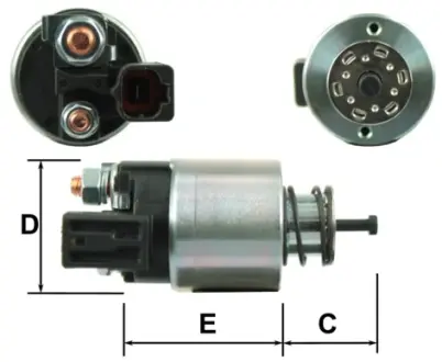 Реле втягуюче стартера GHIBAUDI E9072