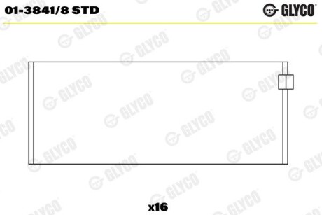 Вкладиш Glyco 0138418STD