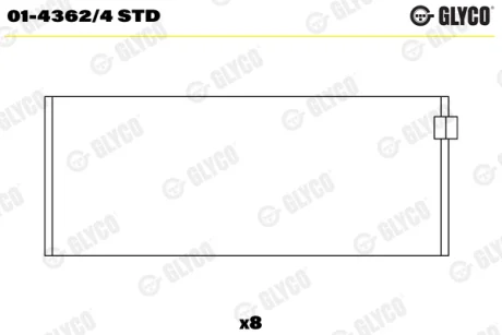Вкладиш Glyco 0143624STD
