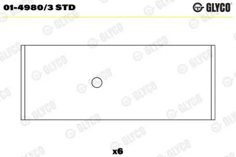 Вкладиші шатунні Glyco 0149803STD