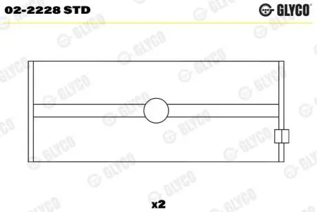 Автозапчасть Glyco 022228STD