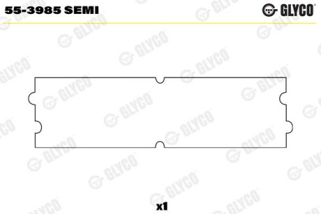 Подшипник скольжения поршневого пальца Glyco 55-3985 SEMI