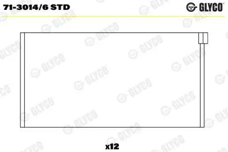 Автозапчасть Glyco 7130146STD