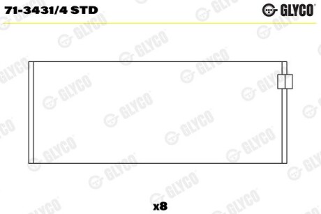 Вкладиш Glyco 7134314STD