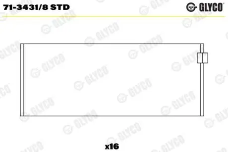 Автозапчасть Glyco 7134318STD
