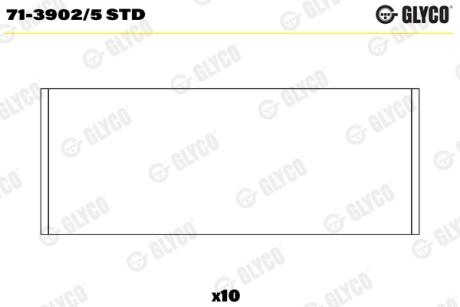 Вкладиші шатунні Glyco 71-3902/5 STD