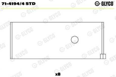 Вкладыши Glyco 71-4194/4 STD