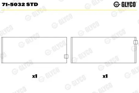 Автозапчасть Glyco 715032STD