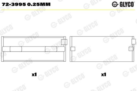 Главный ролик Glyco 72-3995 0.25MM