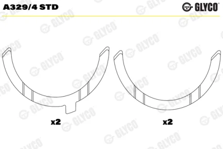 Підшипник ковзання Glyco A329/4 STD