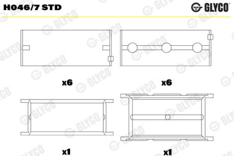 Автозапчасть Glyco H0467STD